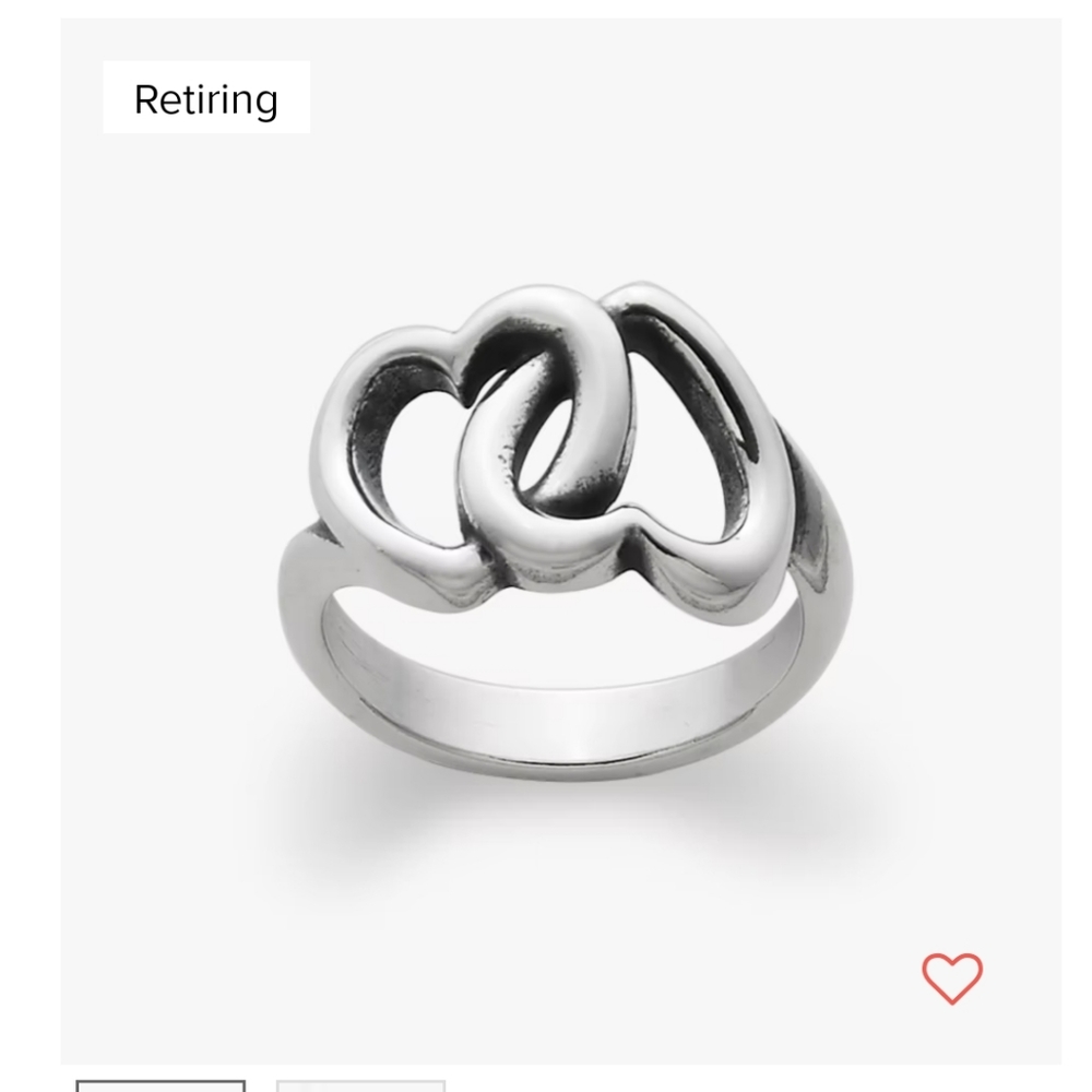 James Avery Linked Heart Ring